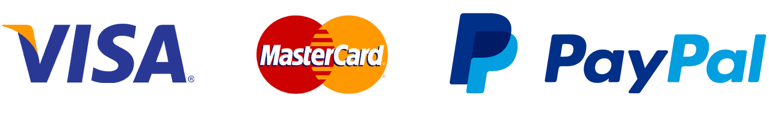 Payments methods: VISA and MASTERCARD